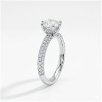 Anello Ama Donna in Oro bianco Diamante Lab Grown 1.00 Ct AMA-AN-1042-16-1 - AMA-AN-1042-16-1